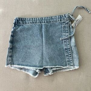 Tilly's Blue Jean Shorts Distressed Raw-Cut Hem